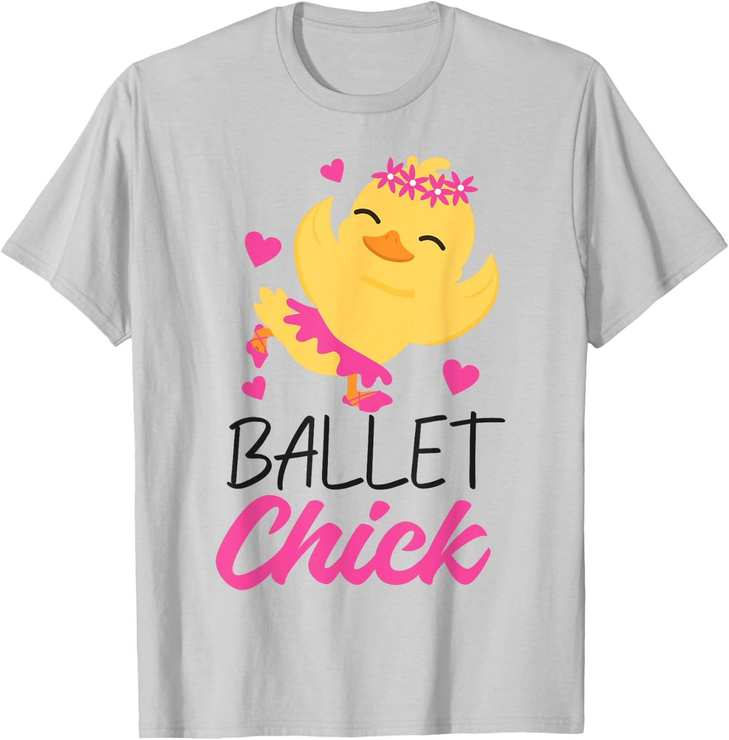 Ballet Dancer Dance Girl Ballerina Chicken Ballet Chick T-Shirt - T-Shirt | Ash