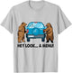 Hey Look A Menu Funny Camping Camper Hiking Bear Outdoor T-Shirt - T-Shirt | Ash
