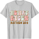 Christian Easter Bible Quote He Has Risen Retro Groovy T-Shirt - T-Shirt | Ash
