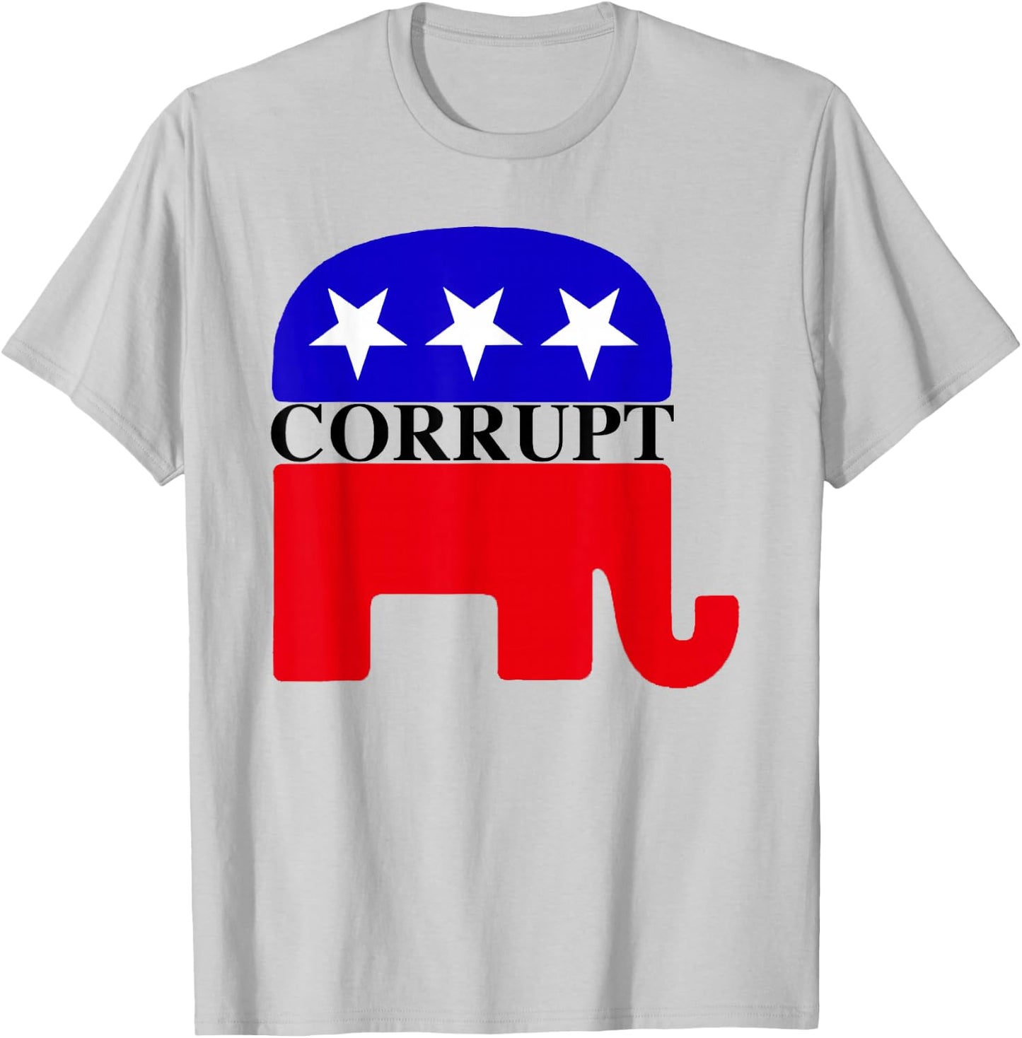 GOP corrupt - Elephant Mascot T-Shirt - T-Shirt | Ash
