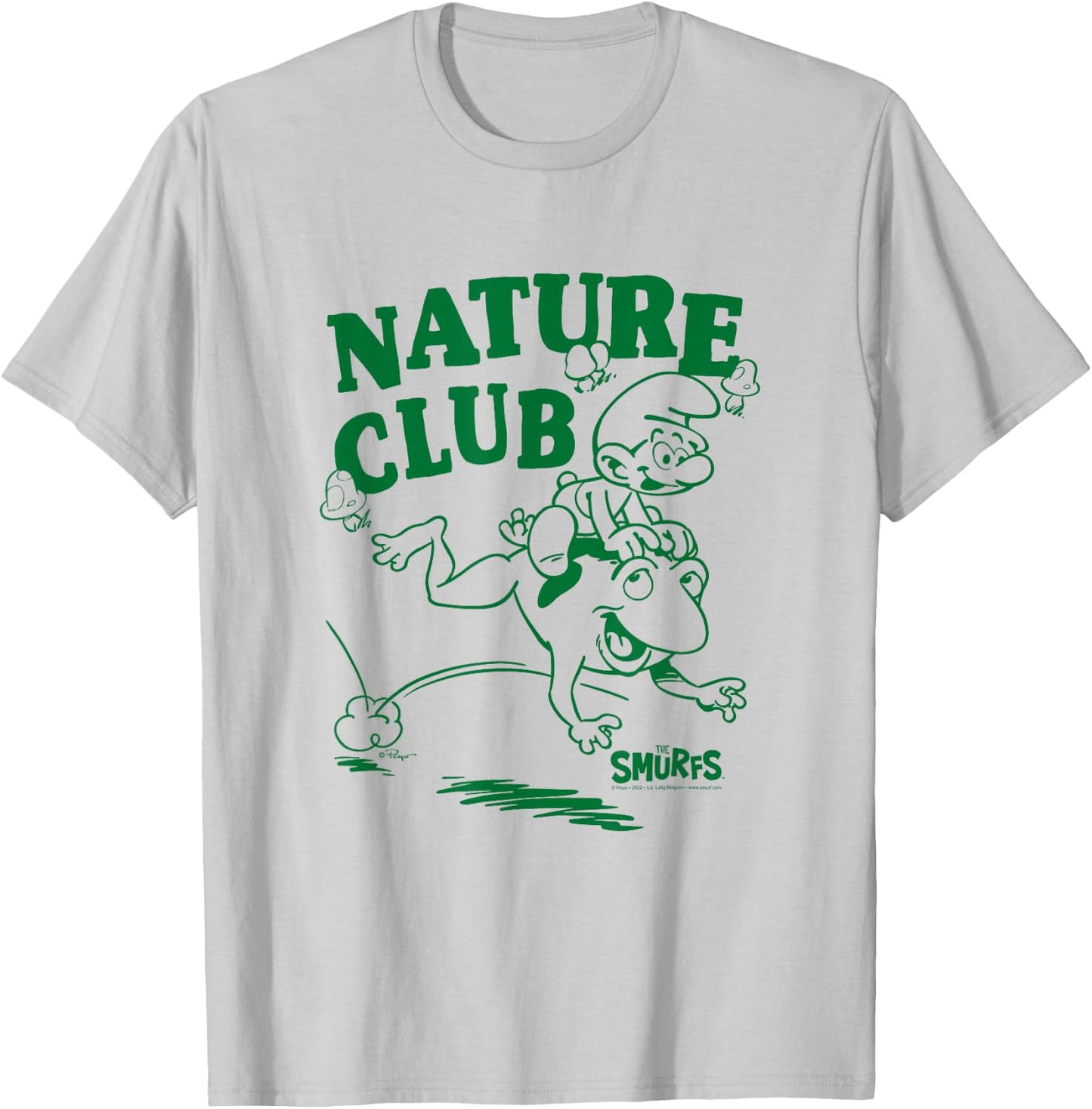 The Smurfs Nature Club Frog T-Shirt - T-Shirt | Ash