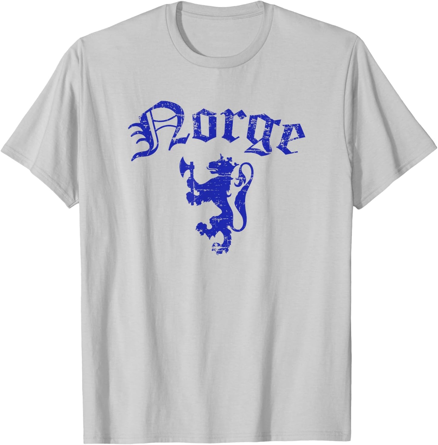 Norge Norway Lion Symbol Norwegian Pride T-Shirt - T-Shirt | Ash