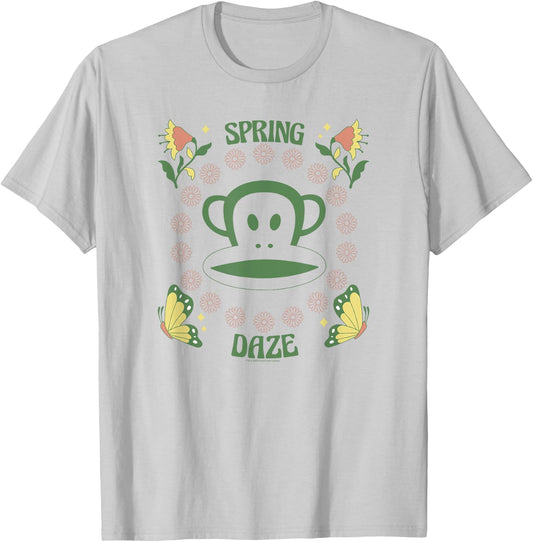 Paul Frank Spring Daze Distressed Butterfly Julius Portrait T-Shirt - T-Shirt | Ash