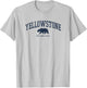 Yellowstone National Park Retro T-Shirt - T-Shirt | Ash
