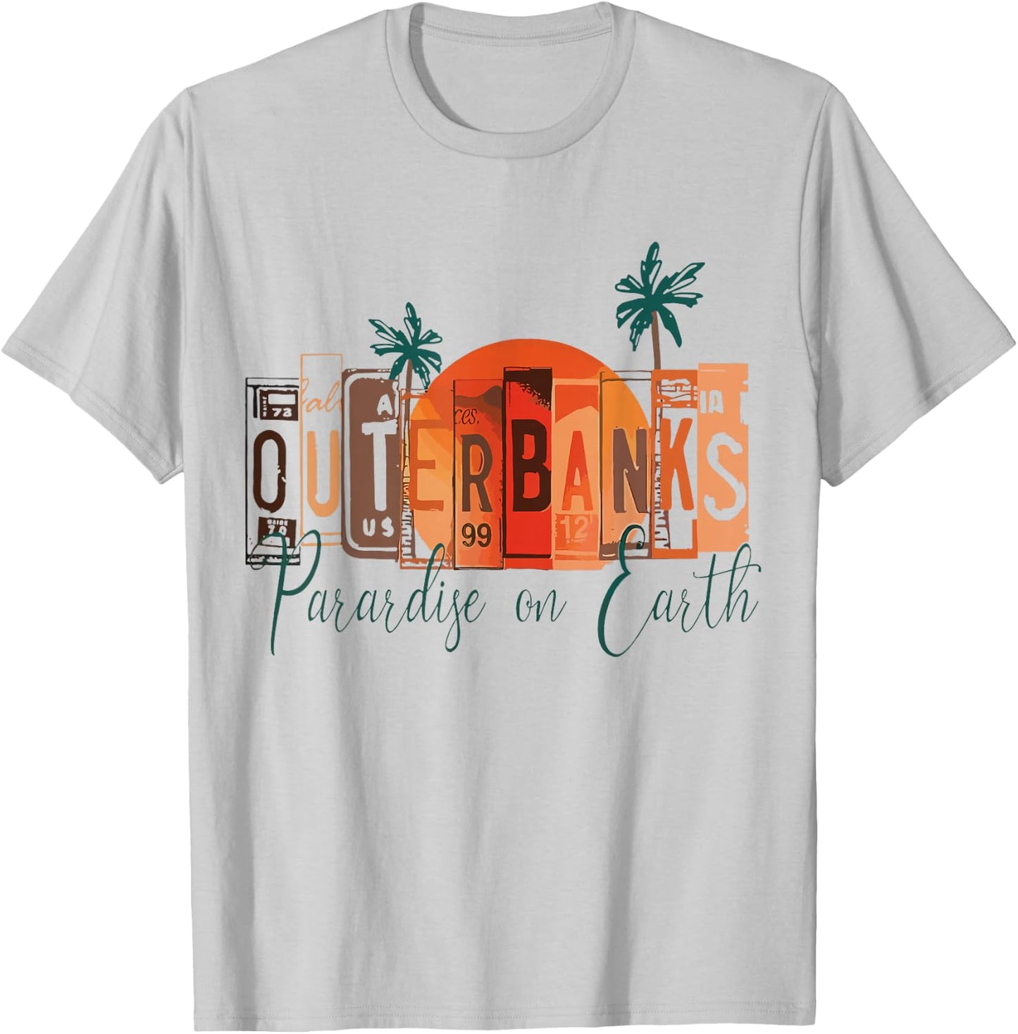 Outer Banks OBX North Carolina summer retro preppy throwback T-Shirt - T-Shirt | Ash