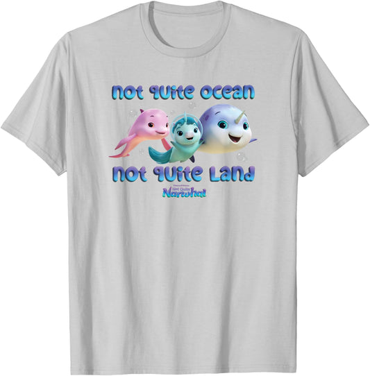 DreamWorks Not Quite Narwhal Ocean Land T-Shirt - T-Shirt | Ash