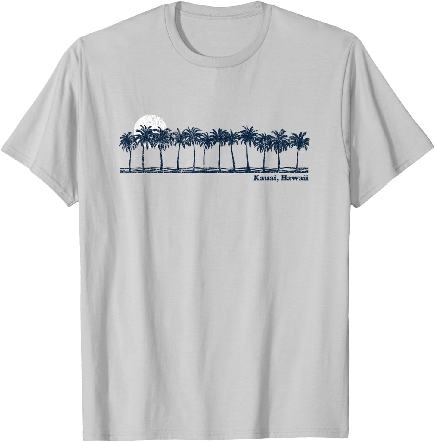 Kauai Vintage 70s Retro Throwback Design T-Shirt - T-Shirt | Ash