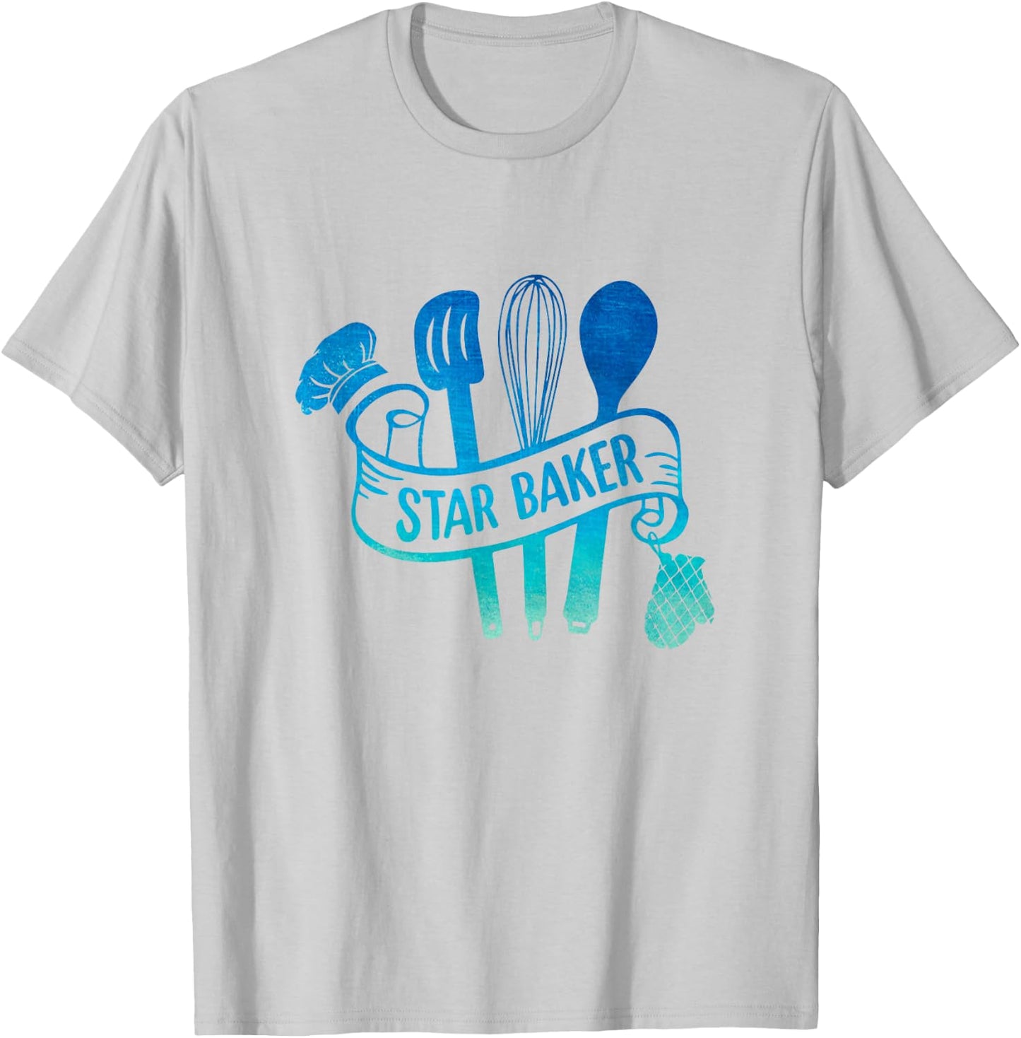 Star Baker Cake Baking Confectioner Cupcake Pastry Caking T-Shirt - T-Shirt | Ash
