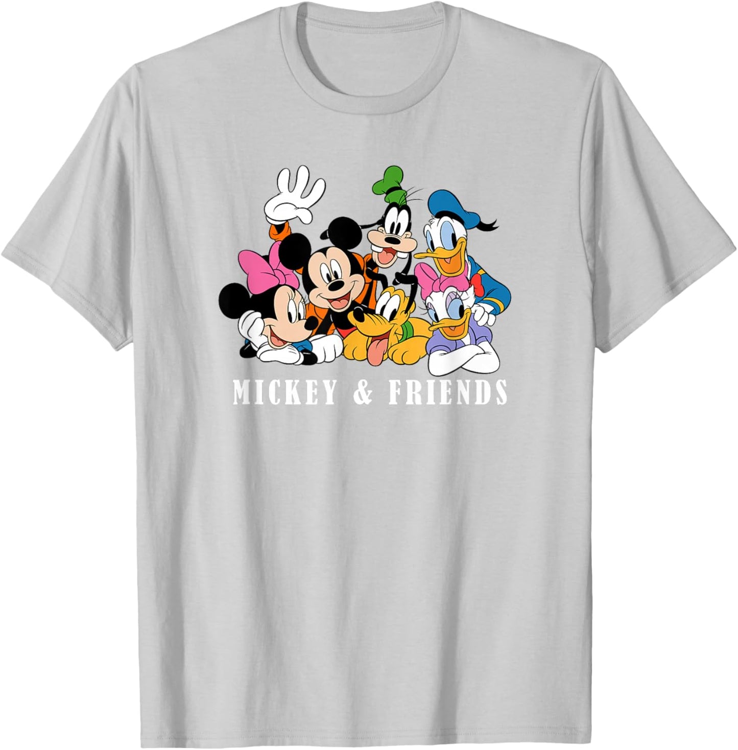Disney Mickey And Friends Sensational Friends Disney Group T-Shirt - T-Shirt | Ash
