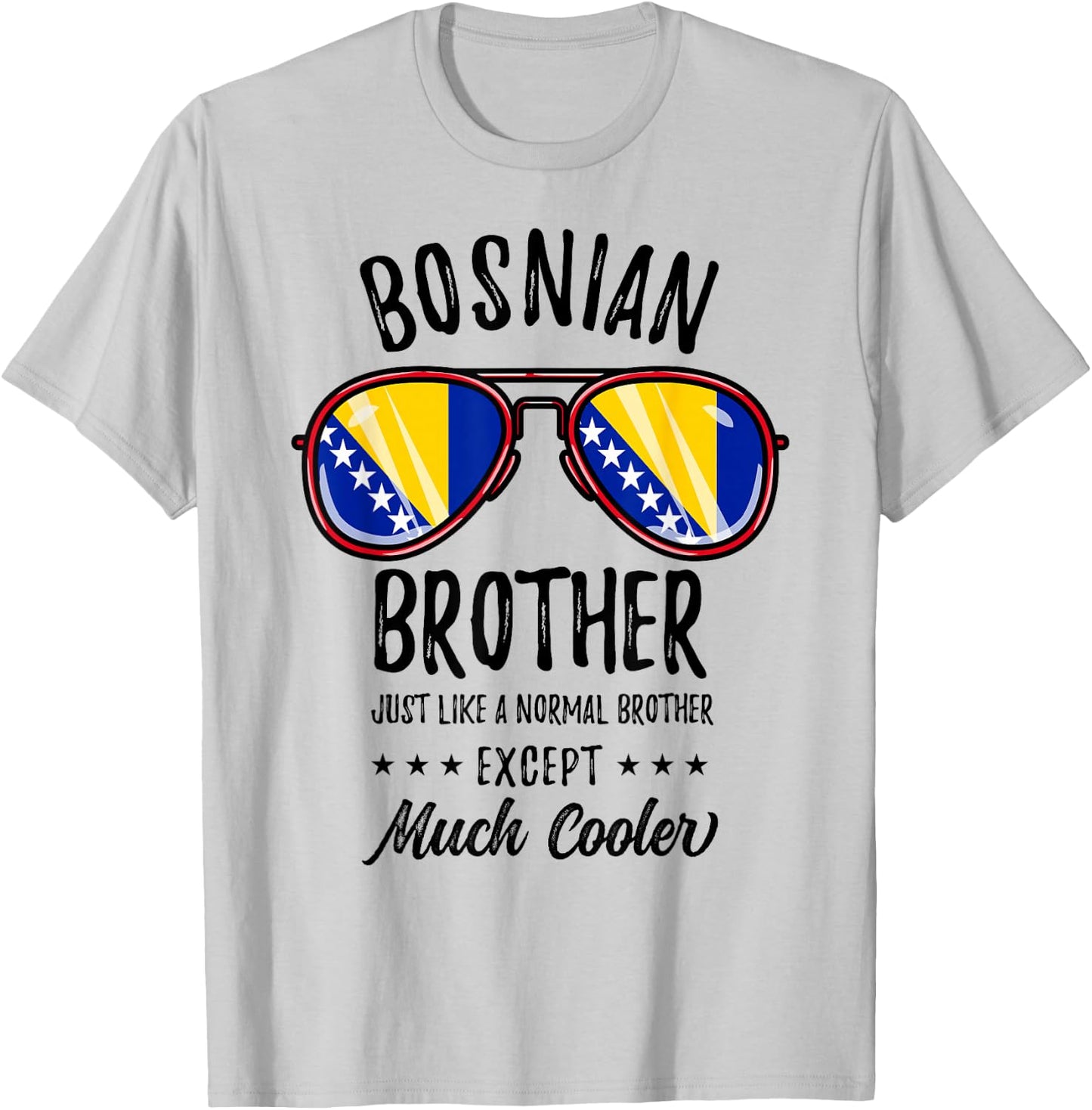 Matching Bosnian Brother T-Shirt - T-Shirt | Ash