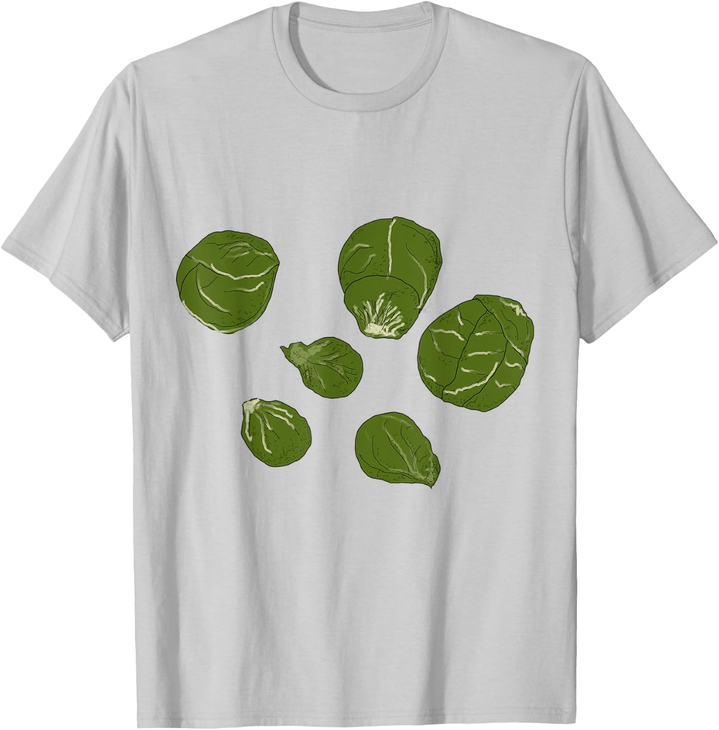 Brussel Sprouts Halloween Costume Gardening Farming Veggie T-Shirt - T-Shirt | Ash