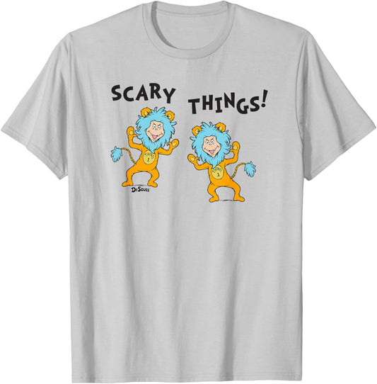 Dr. Seuss Halloween Scary Things T-Shirt - T-Shirt | Ash