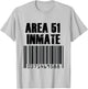 Area 51 Inmate Barcode Alien Green Costume T-Shirt - T-Shirt | Ash