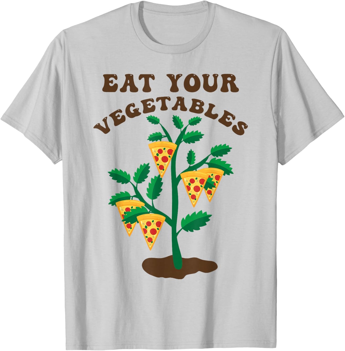 Pizza T-Shirt - T-Shirt | Ash