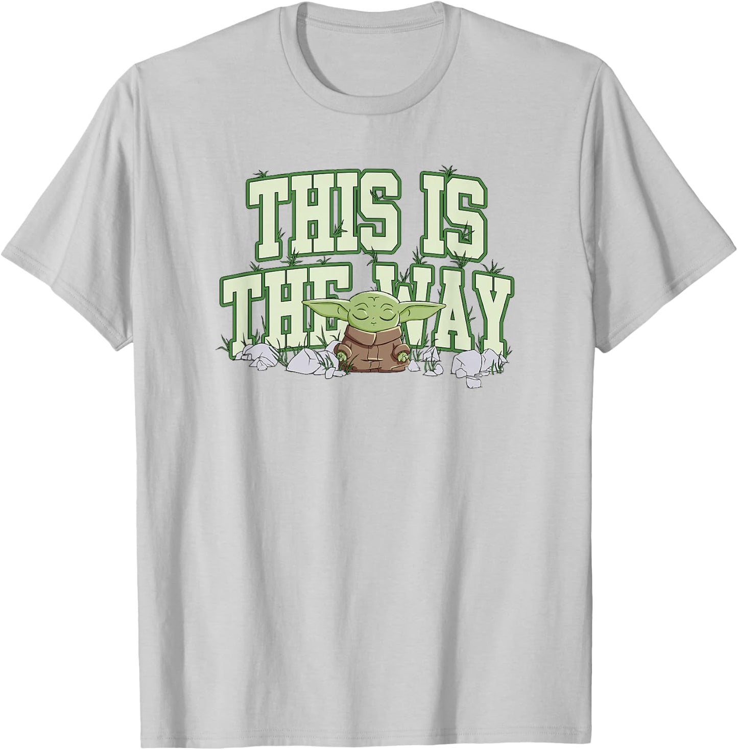 Star Wars: The Mandalorian This Is The Way Baby Yoda T-Shirt - T-Shirt | Ash