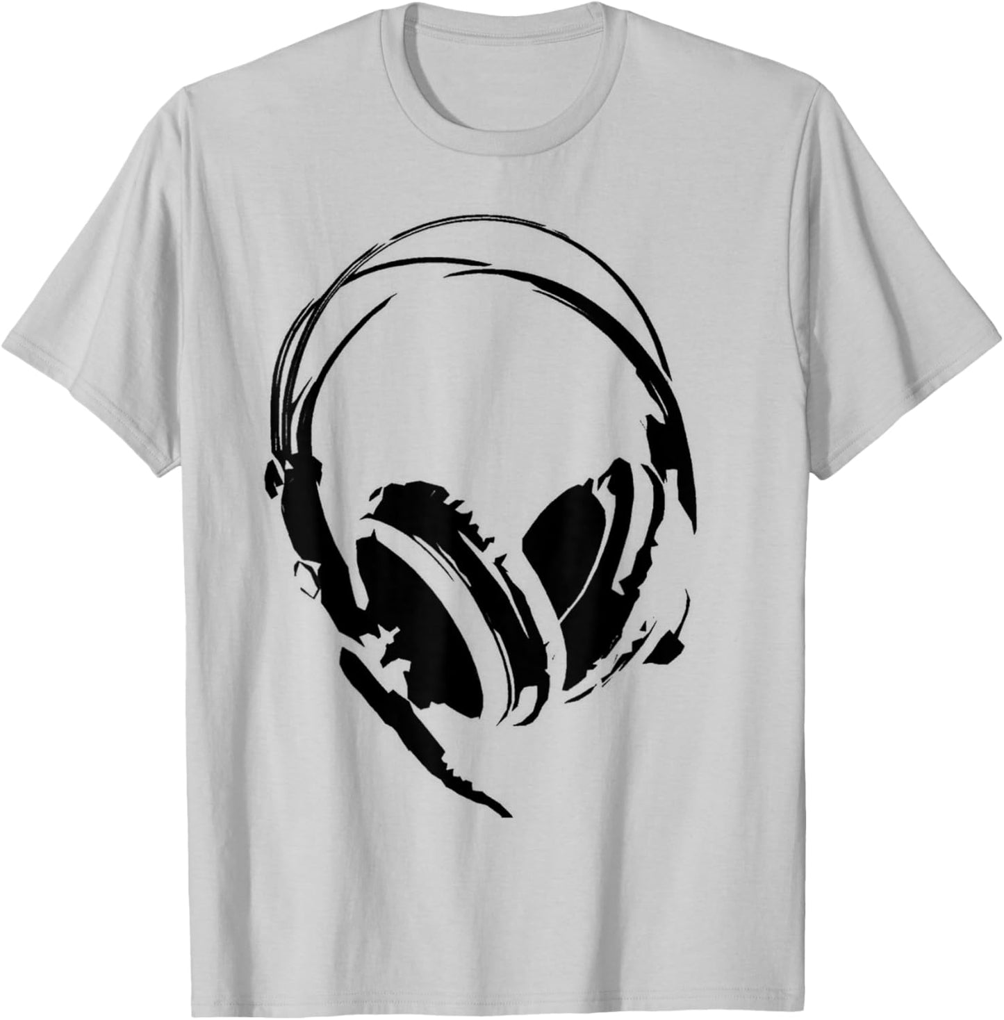 Headphones Shirt Anime DJ Black Man Woman Child White T-Shirt - T-Shirt | Ash