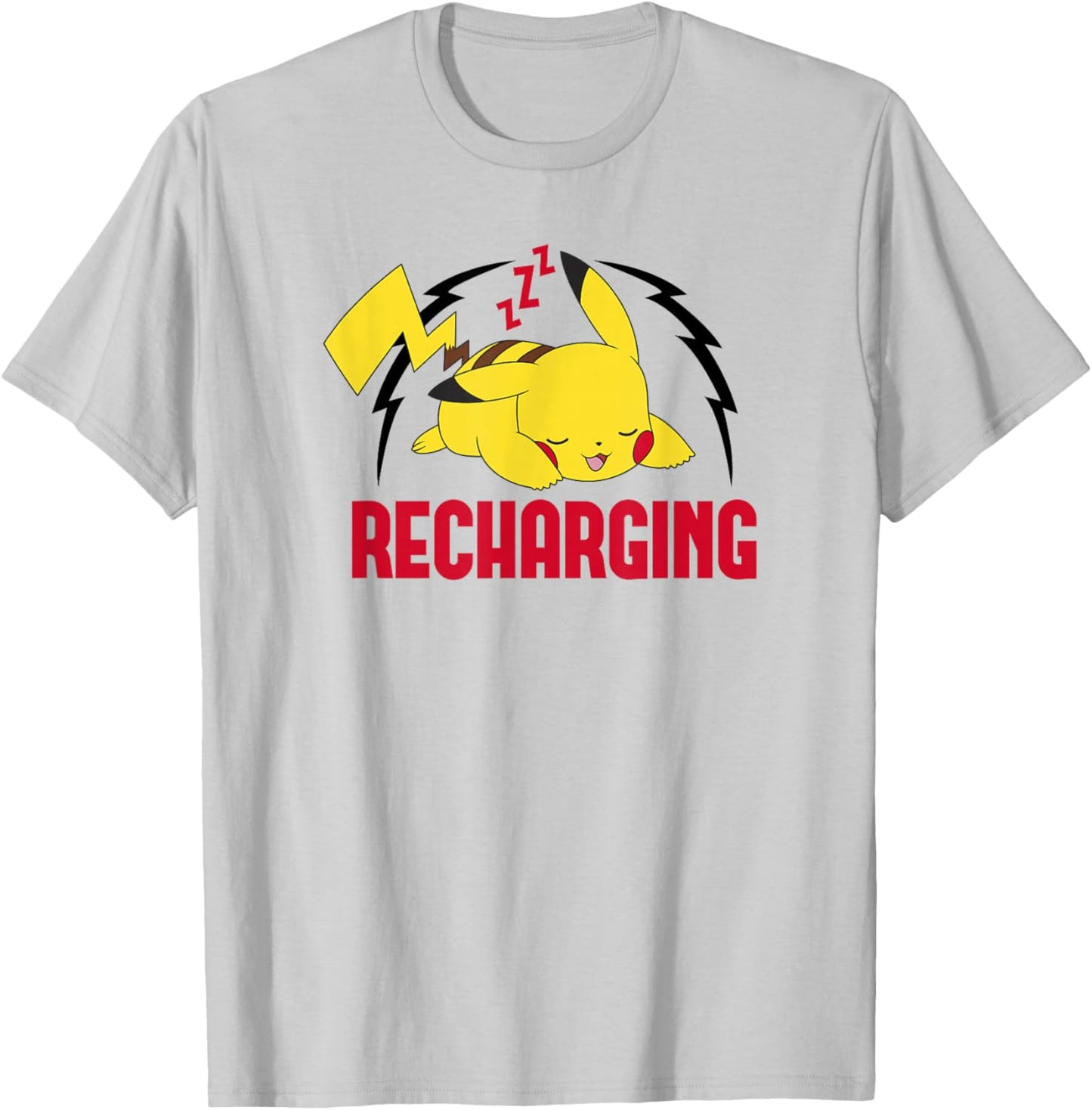 Pokémon Pikachu Sleeping Recharging Poster T-Shirt - T-Shirt | Ash