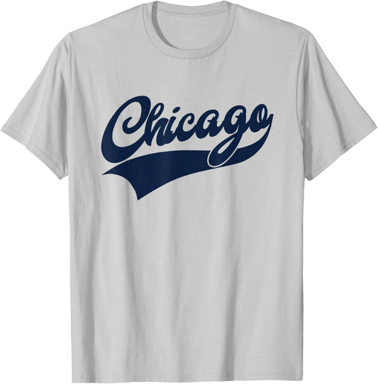 CHICAGO - Athletic Throwback Design - Classic T-Shirt - T-Shirt | Ash