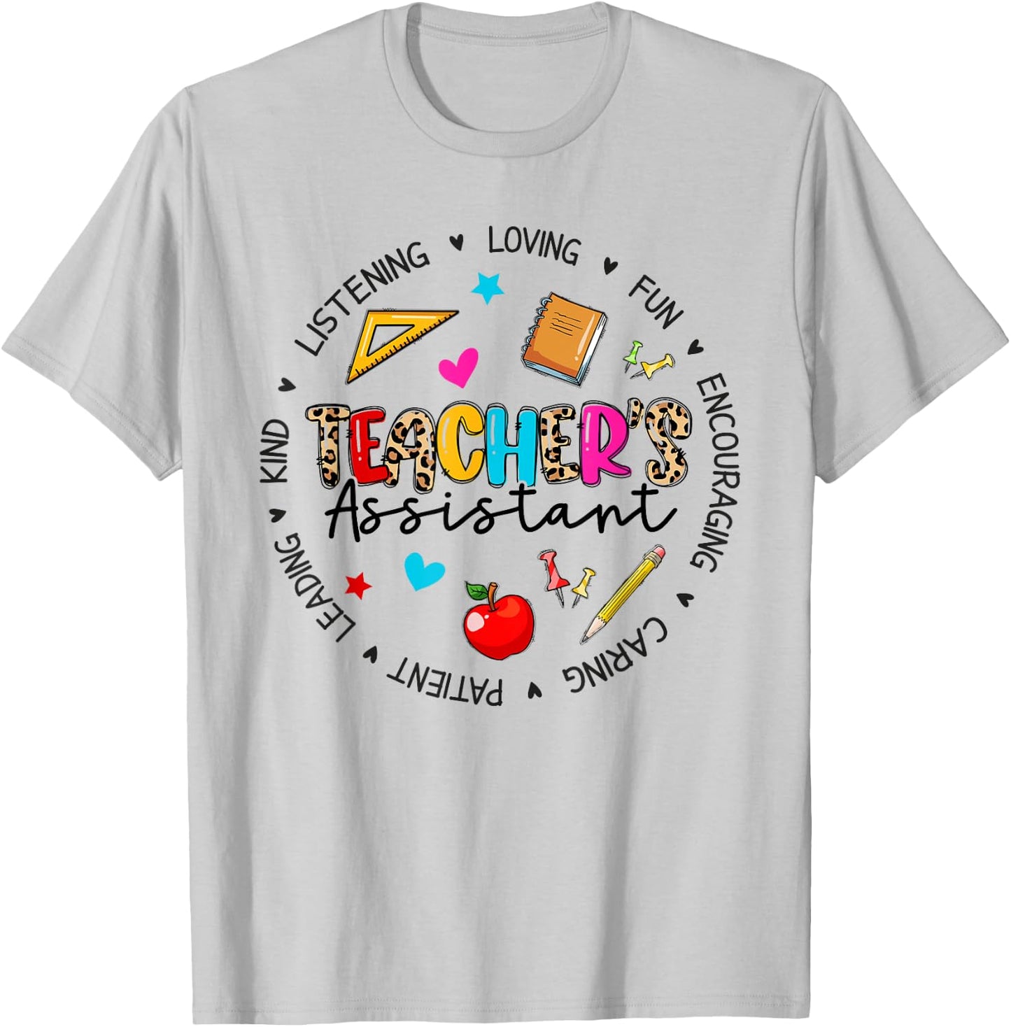 Teacher Assistant Appreciation Back To School T-Shirt - T-Shirt | Ash