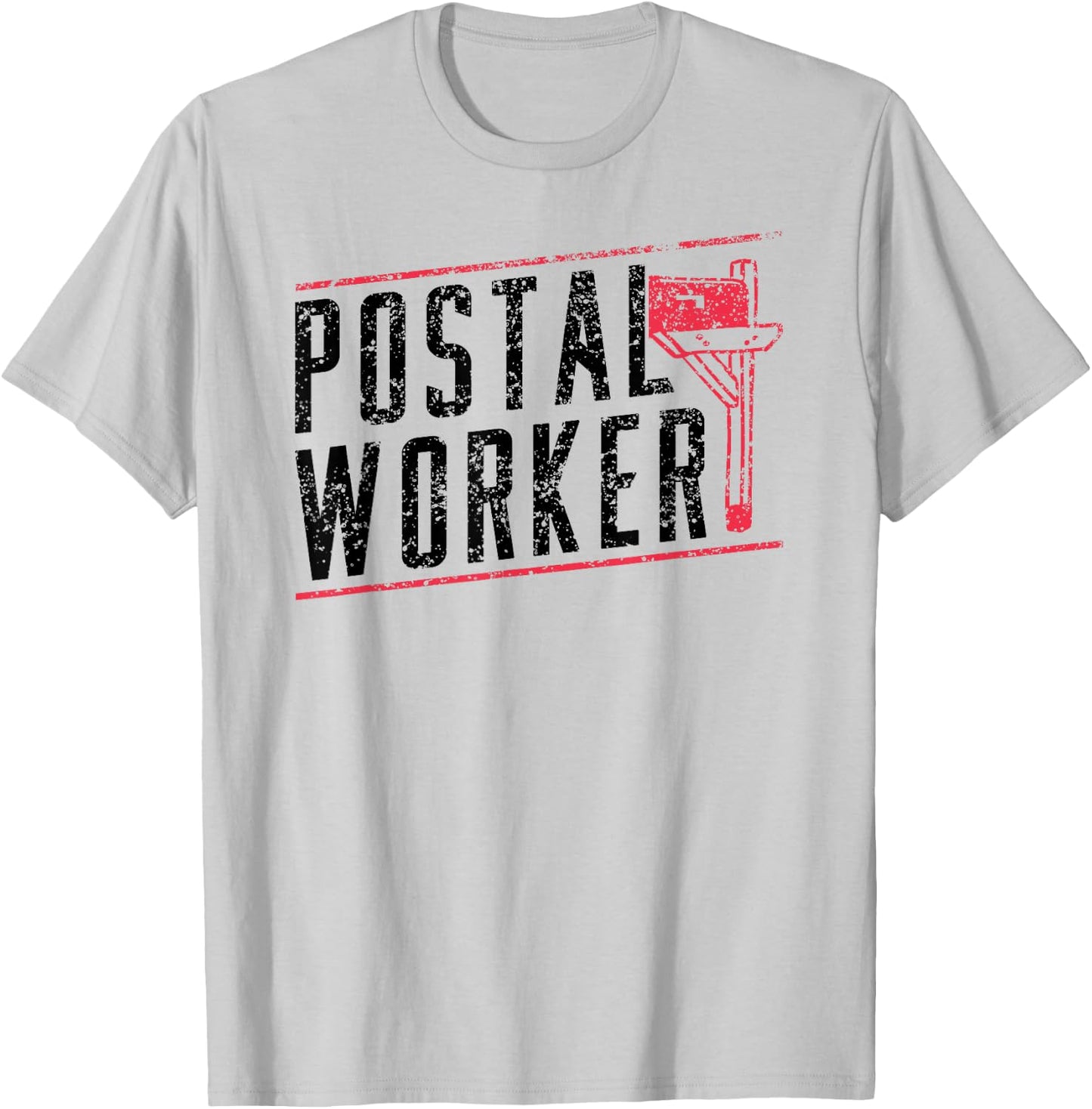 Postal Worker Courier Postman Mailman Mail T-Shirt - T-Shirt | Ash