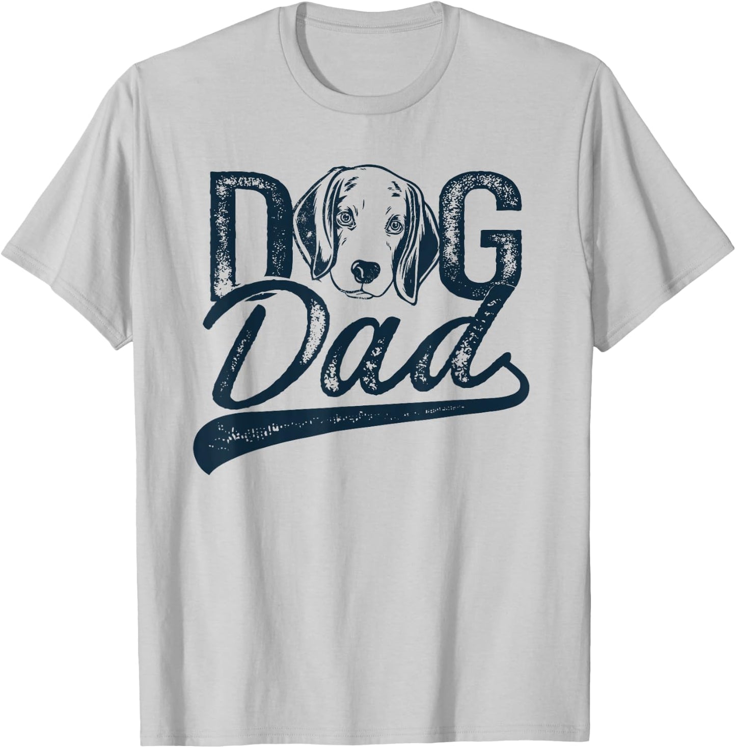 Beagle Dog Dad T-Shirt - T-Shirt | Ash