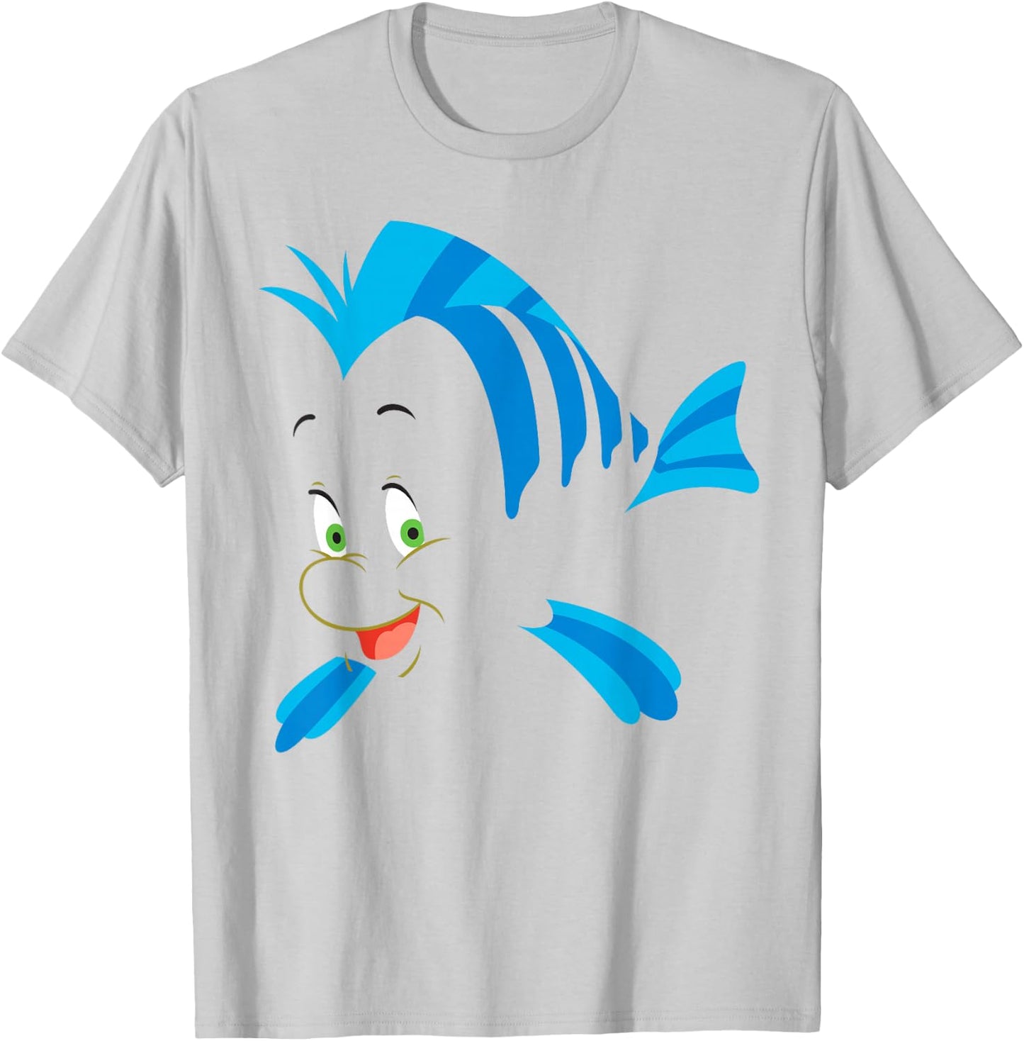 Disney The Little Mermaid Flounder Costume Small T-Shirt - T-Shirt | Ash