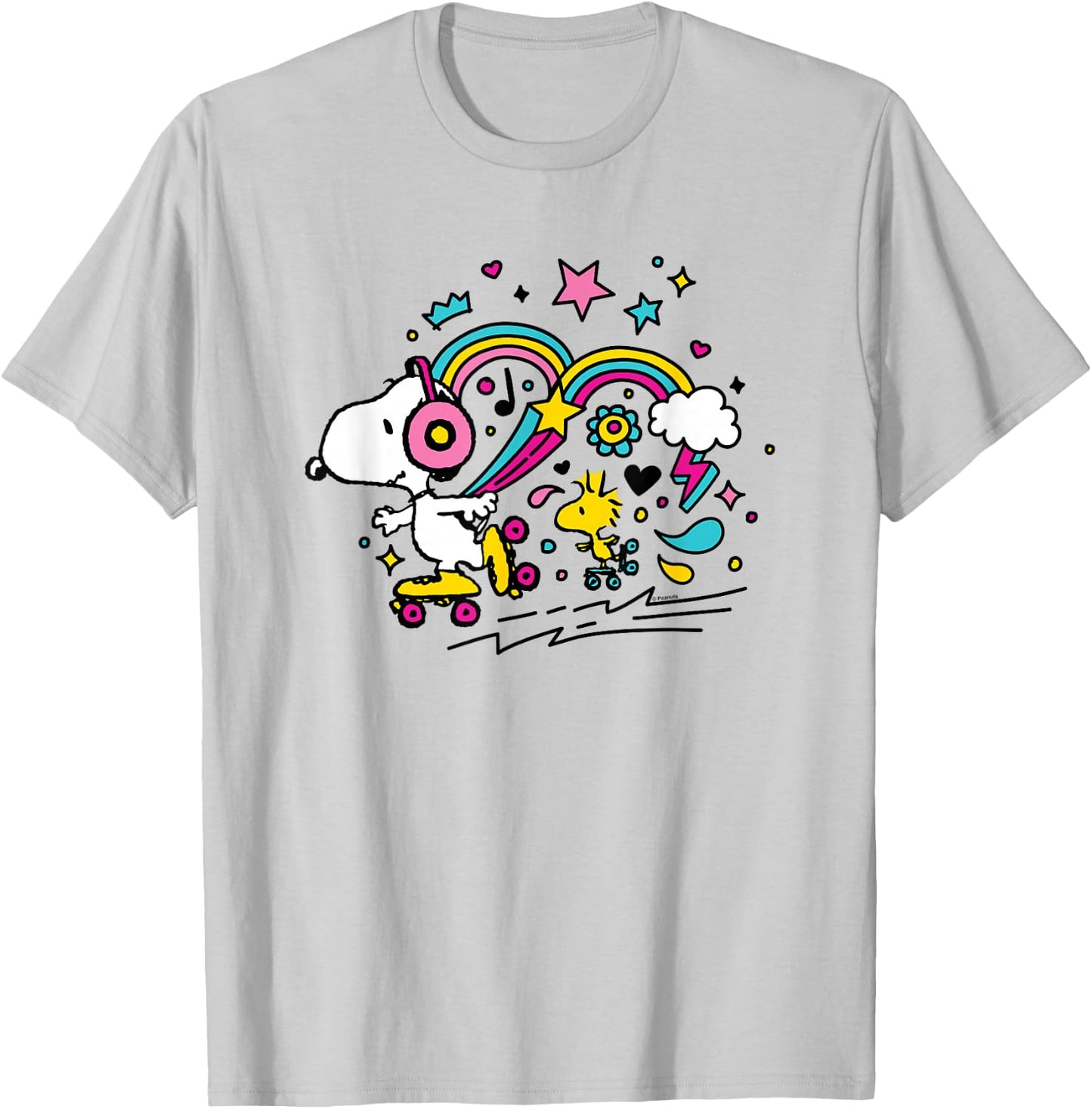 Peanuts - Snoopy Woodstock T-Shirt - T-Shirt | Ash