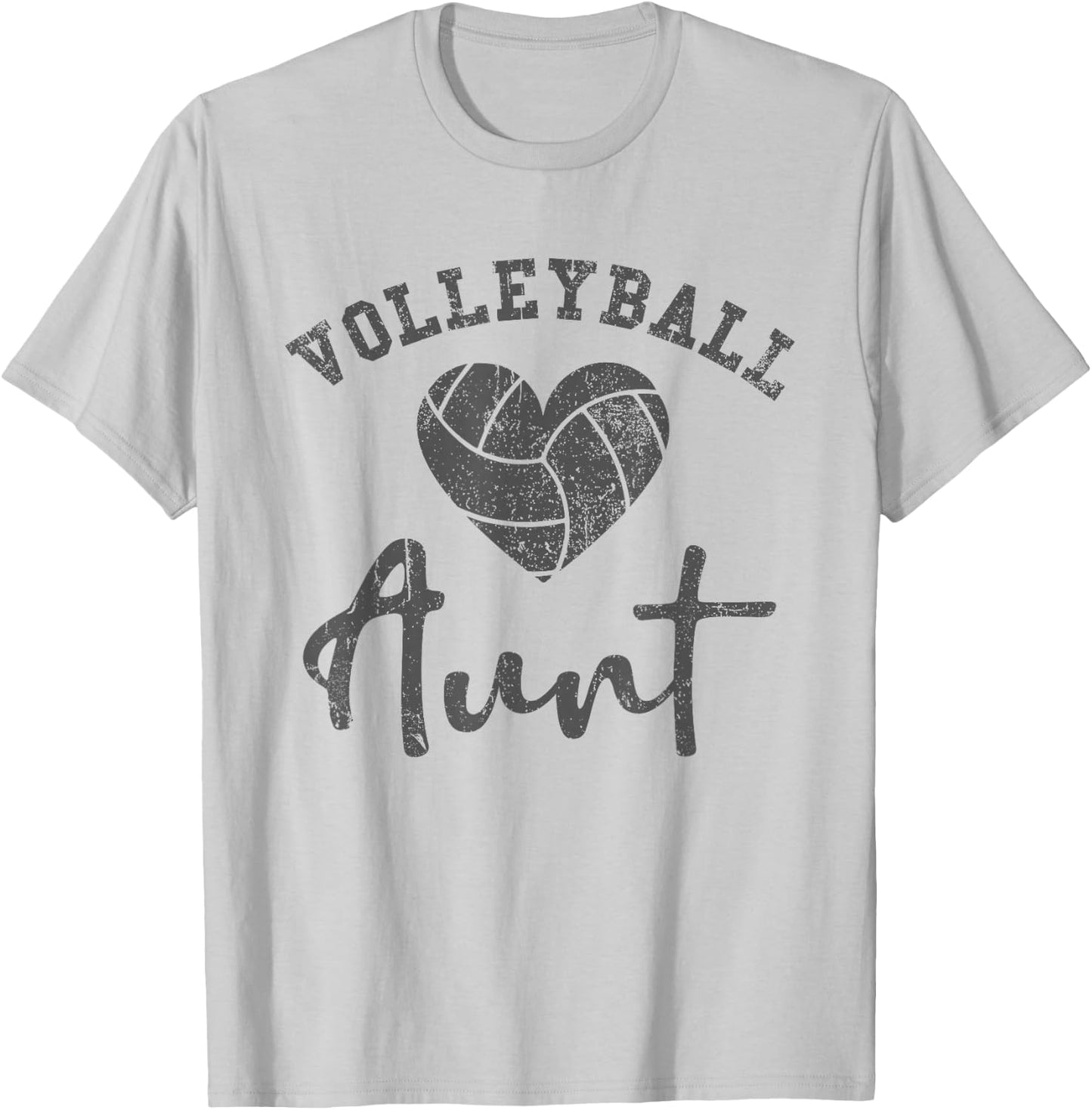 Volleyball Aunt T-Shirt - T-Shirt | Ash