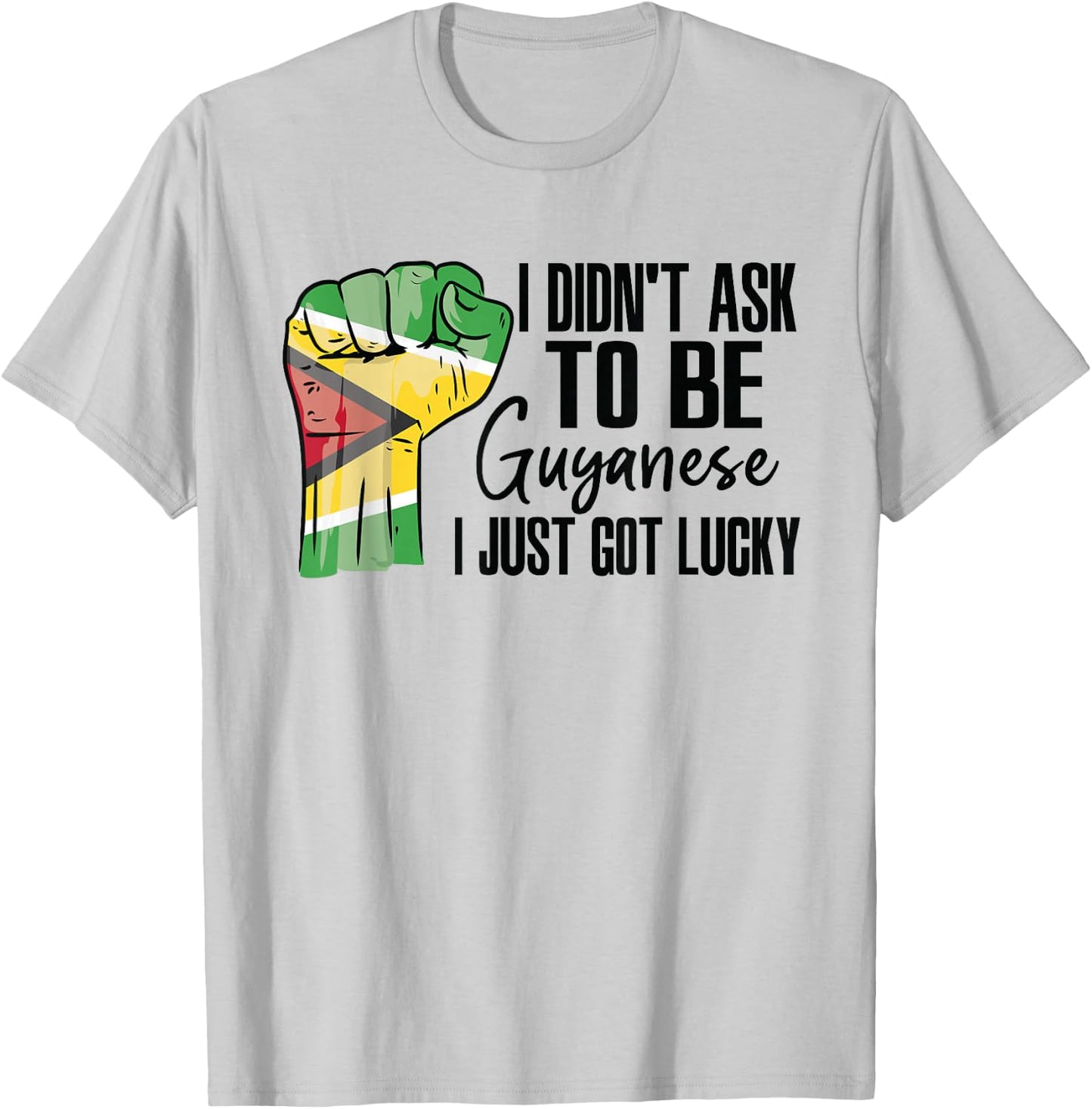 Guyanese Guyana Flag Grown Guyanese Roots Patriot T-Shirt - T-Shirt | Ash
