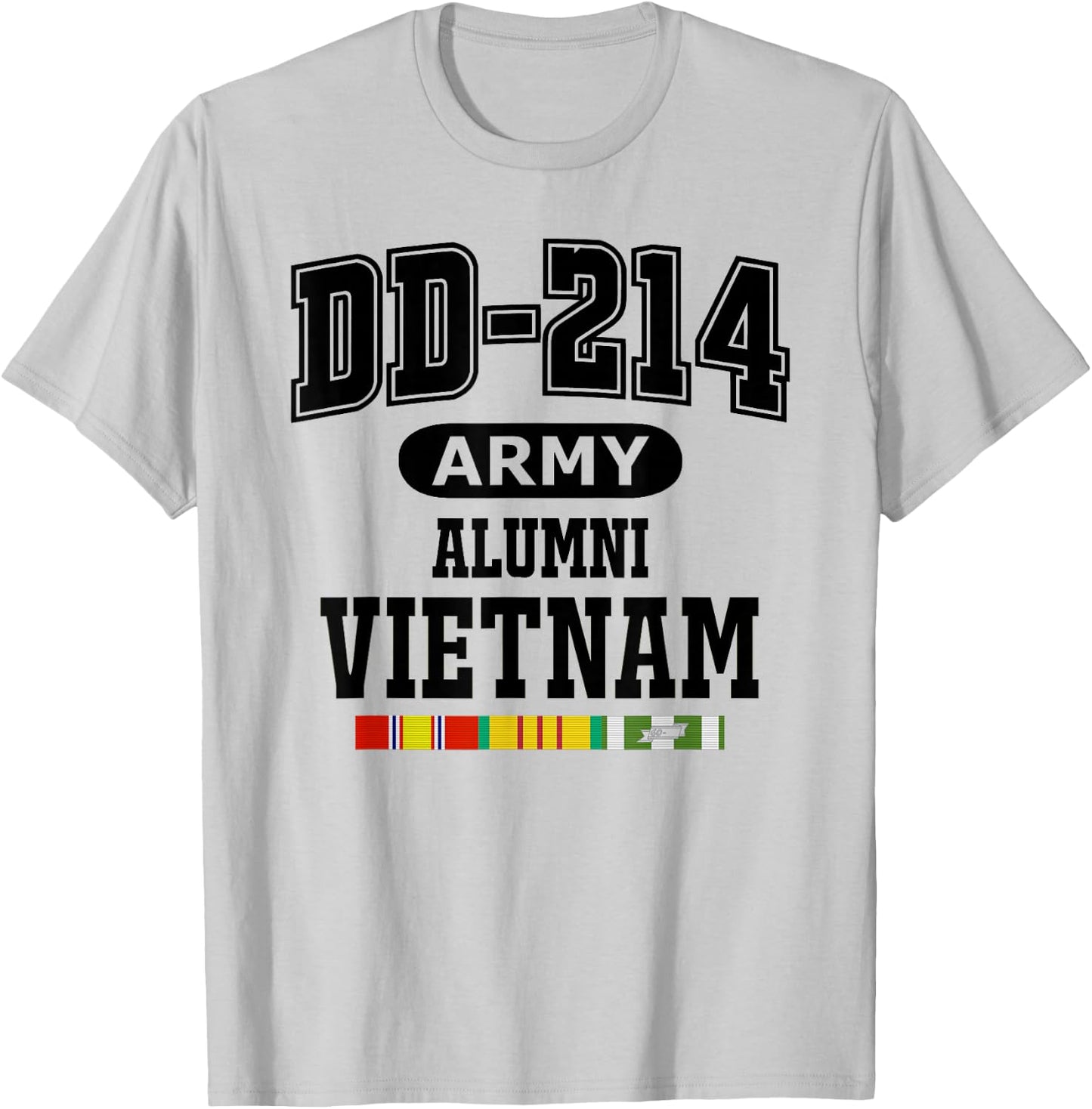 DD-214 Army Vietnam Veteran Black T-Shirt - T-Shirt | Ash