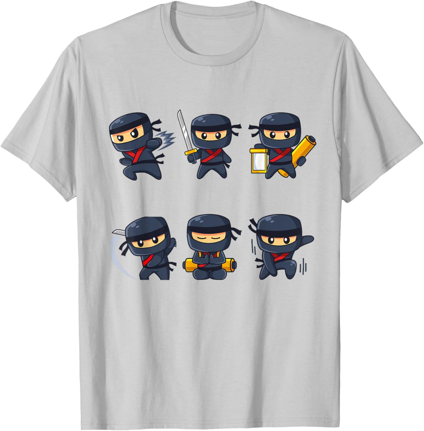 Ninja Disguise Kids Cool Ninjas Boys Girls T-Shirt - T-Shirt | Ash