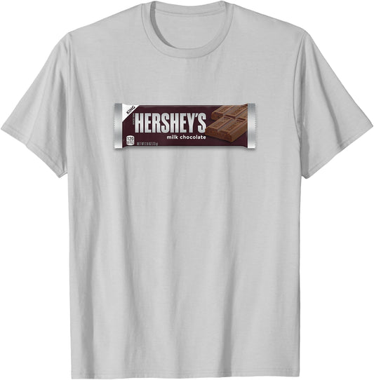 Hershey's King Milk Chocolate Bar Tasty Logo T-Shirt - T-Shirt | Ash