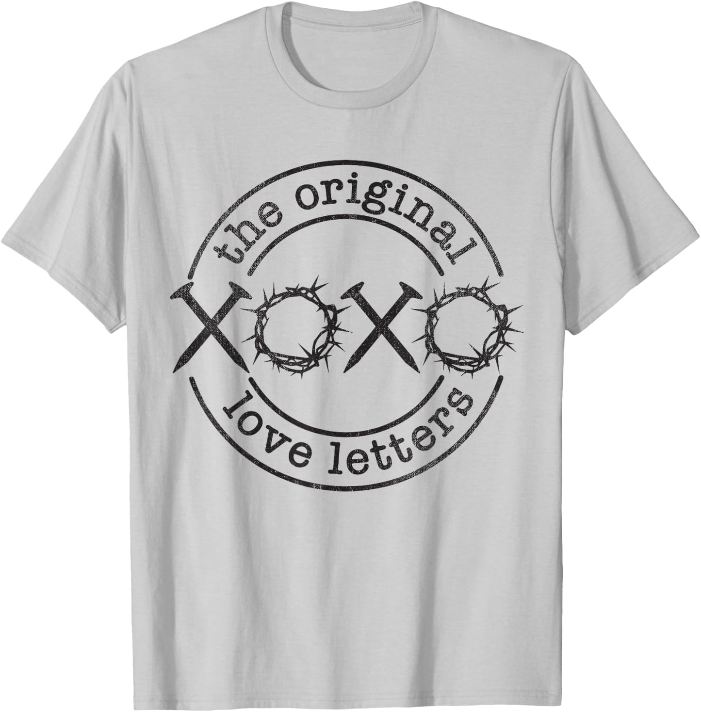 XoXo The Original Love Letters, Christian Easter Holiday T-Shirt - T-Shirt | Ash