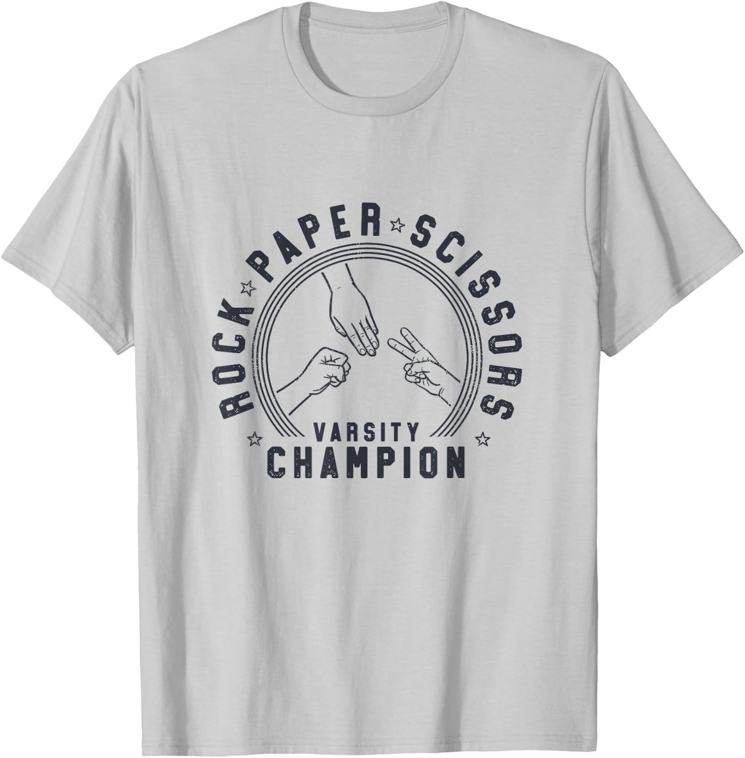 Rock Paper Scissors Champion T-Shirt - T-Shirt | Ash