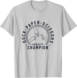 Rock Paper Scissors Champion T-Shirt - T-Shirt | Ash
