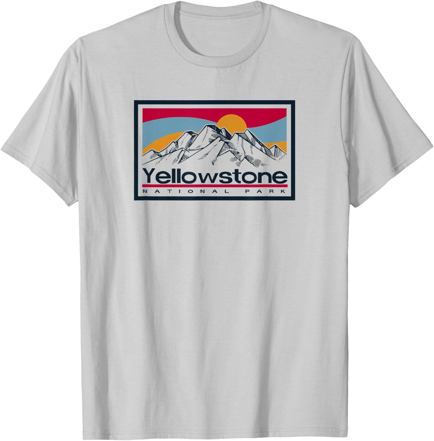 Yellowstone National Park Vintage T-Shirt - T-Shirt | Ash