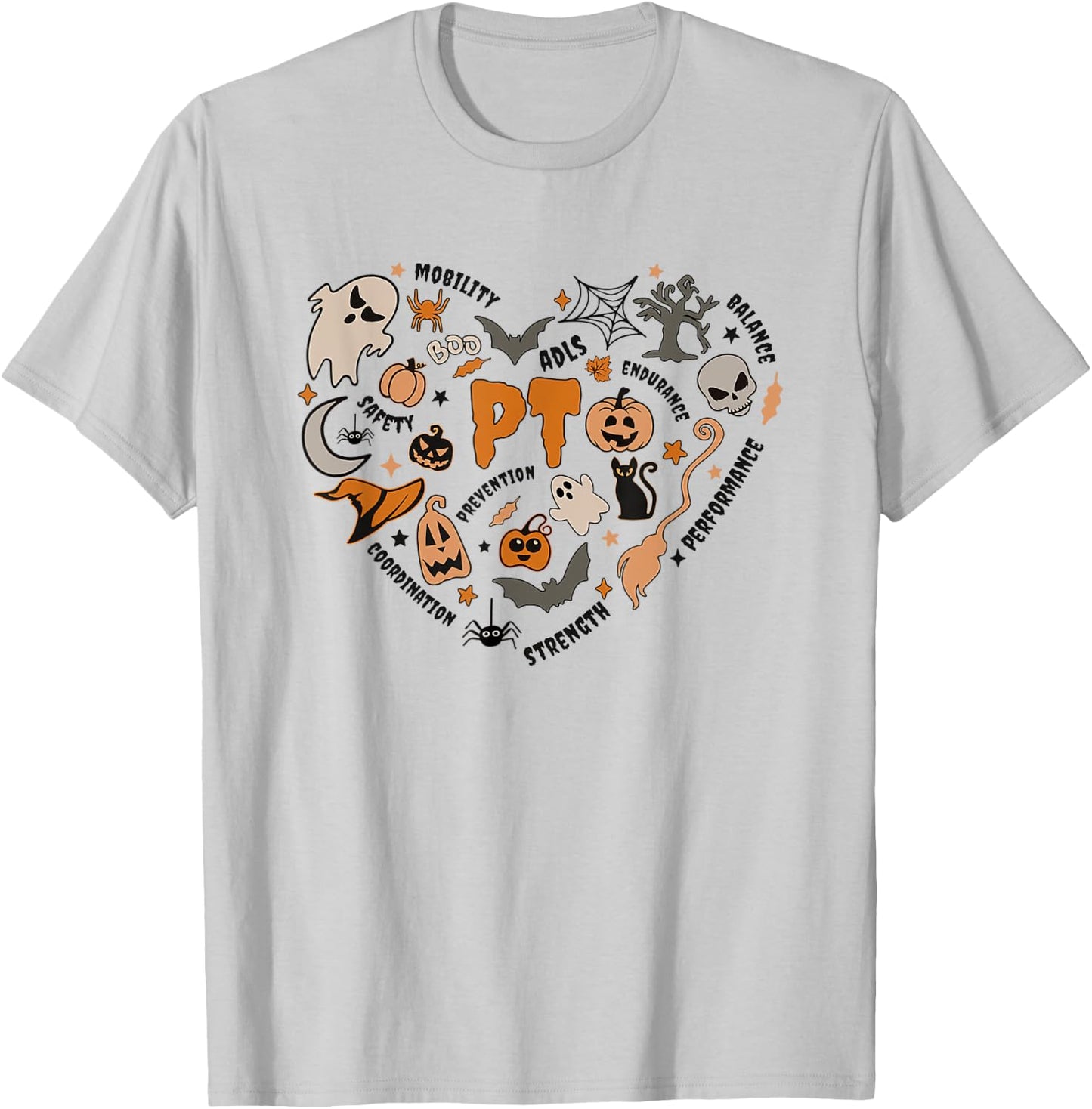 Pediatric Physical Therapy Halloween PTA PT Scope Women T-Shirt - T-Shirt | Ash