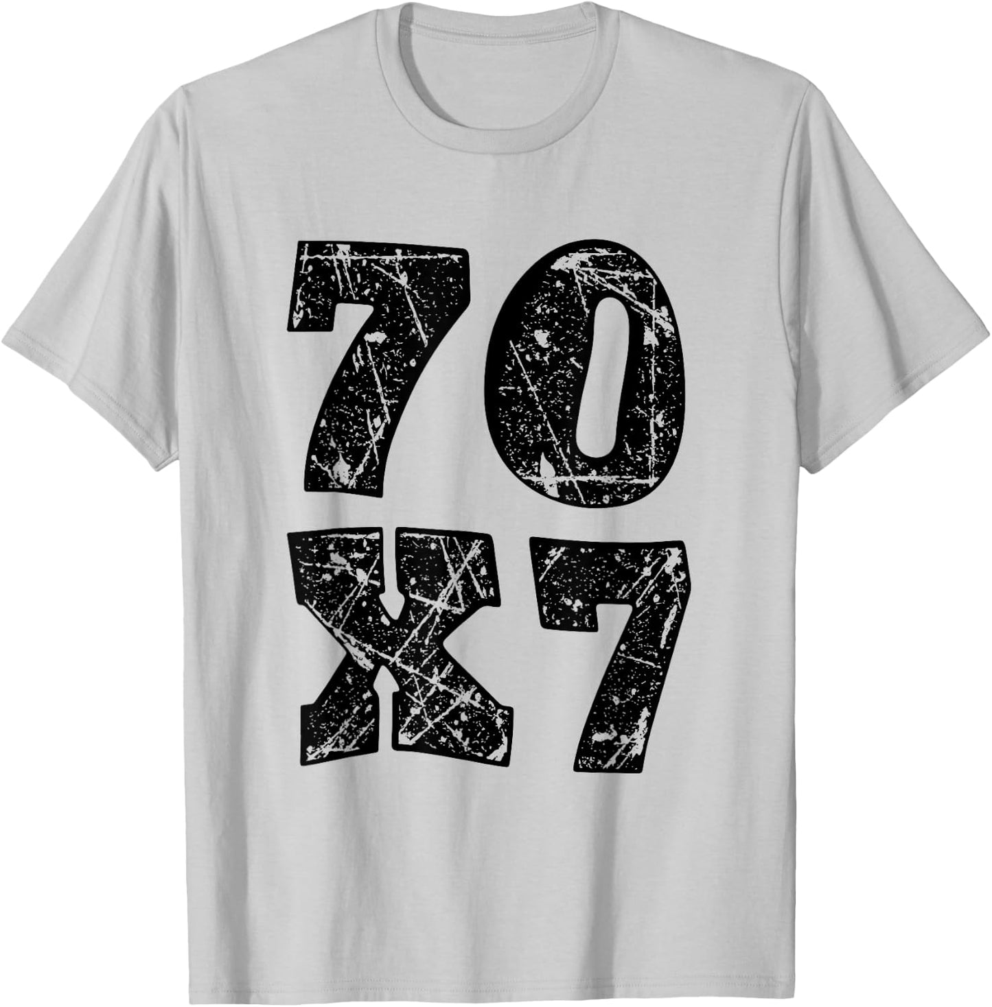 Jesus Christ forgiveness 70 x 7 seventy times seven T-Shirt - T-Shirt | Ash