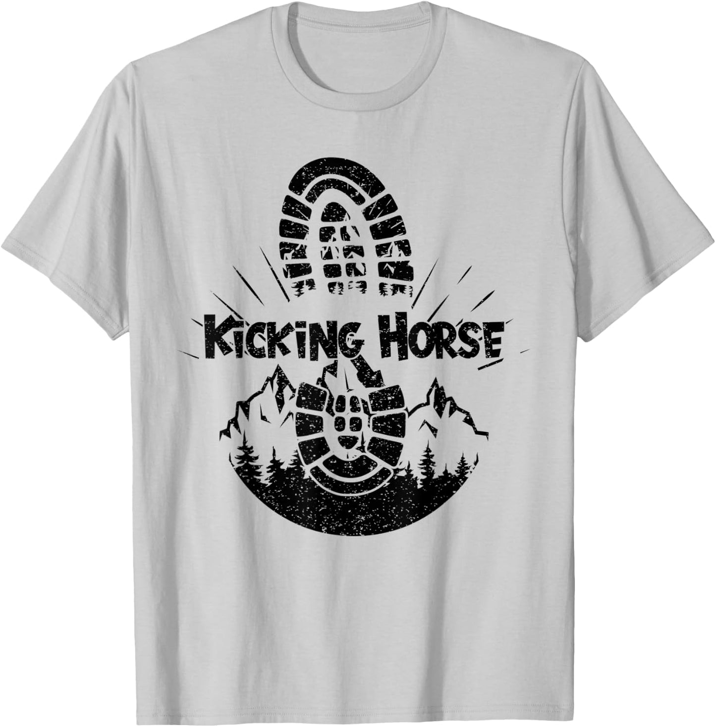 Hiking In Kicking Horse Vacation Ski T-Shirt - T-Shirt | Ash