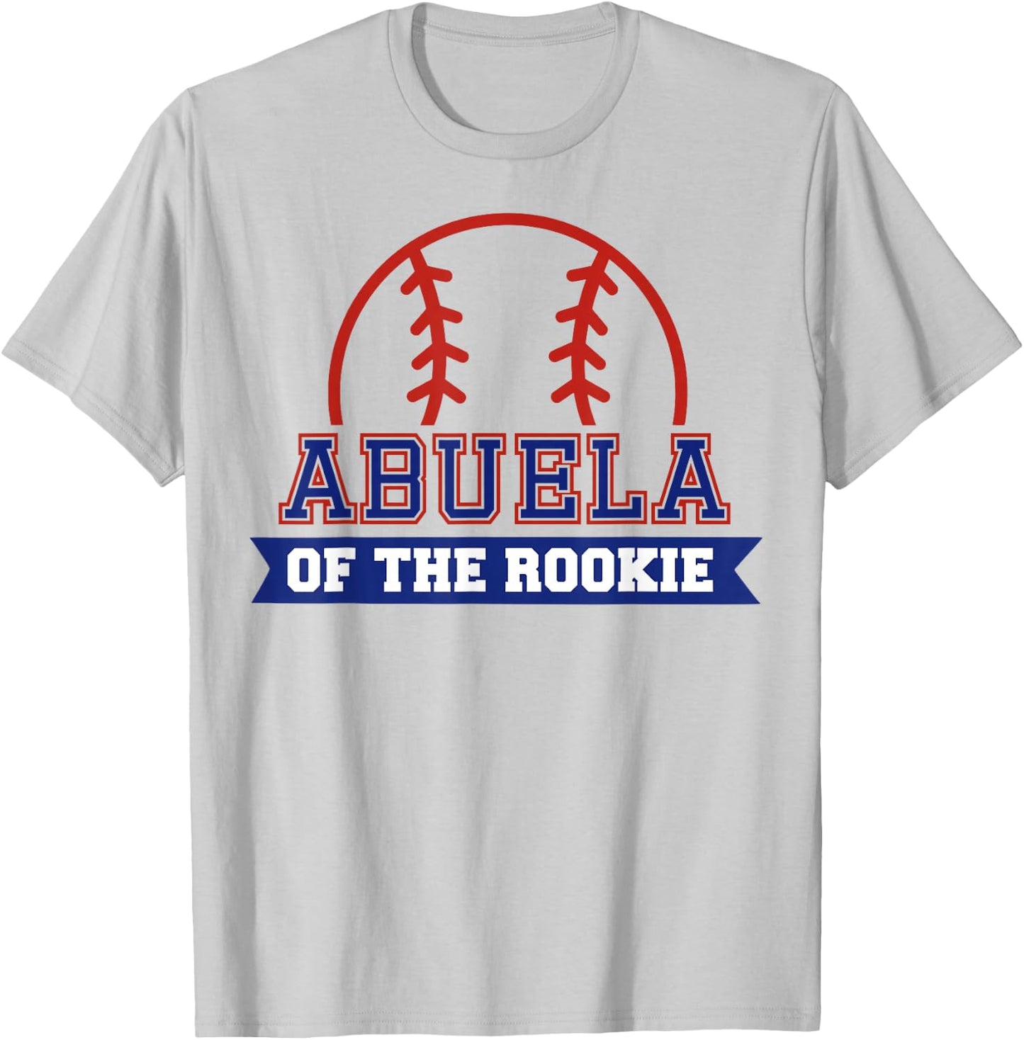 Abuela of Rookie 1st Birthday Baseball Theme Matching Party T-Shirt - T-Shirt | Ash
