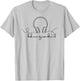 Books are My Soundtrack Audiobook Lover Headphone Line Art T-Shirt - T-Shirt | Ash