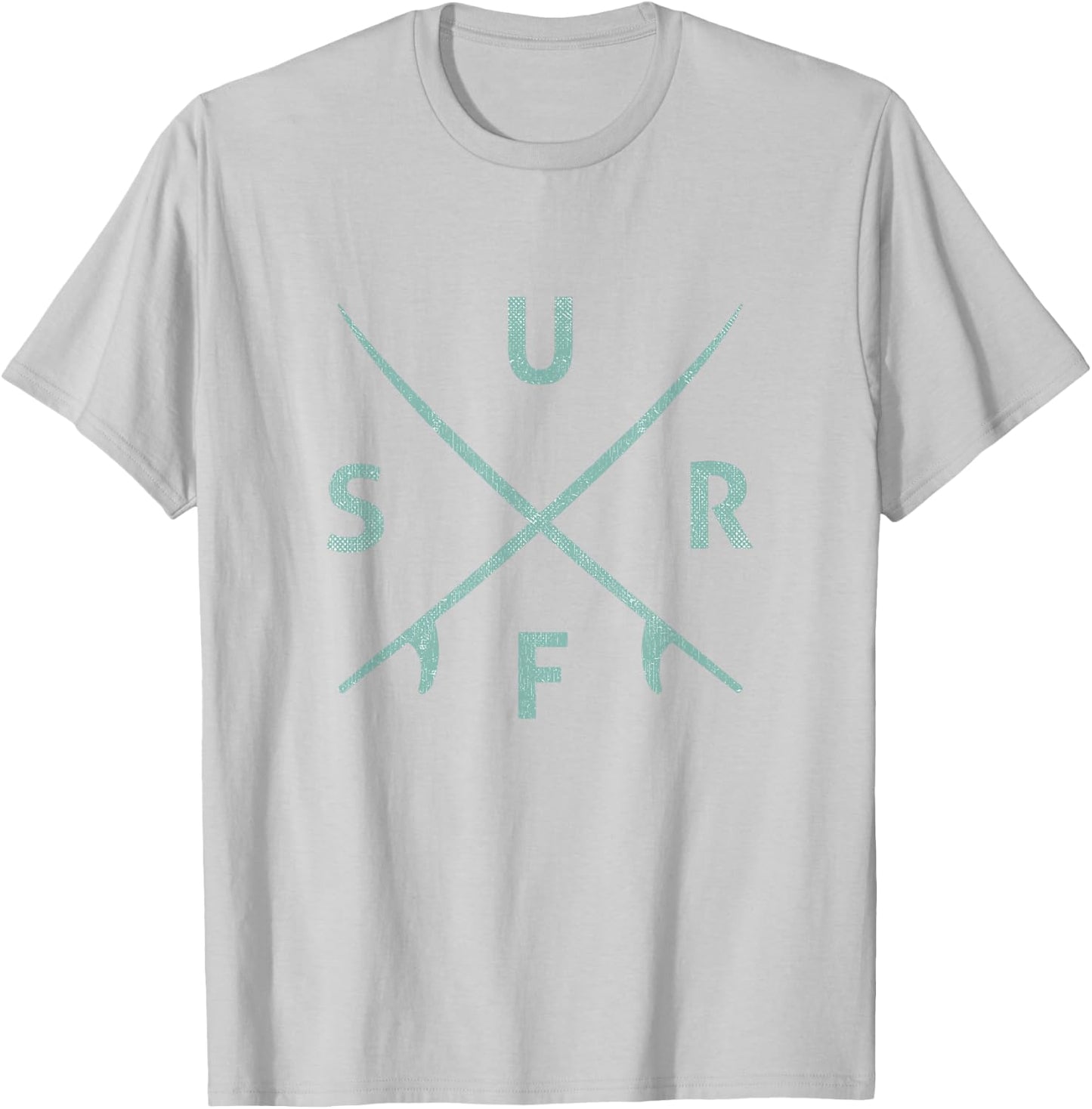 Subtle Wave Surfing Shirts Surf Logo T-Shirt - T-Shirt | Ash