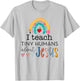 i teach tiny humans about jesus Christian teacher T-Shirt - T-Shirt | Ash