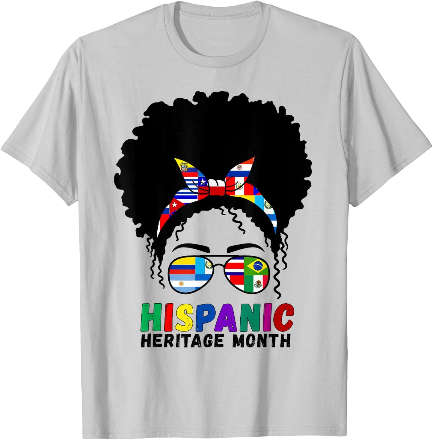 Hispanic Heritage Month Latino Country Flags Women T-Shirt - T-Shirt | Ash