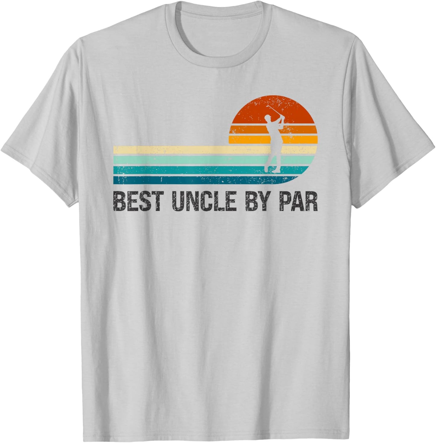 Best Uncle By Par Funny Golf Golfing Players Golfer Lover T-Shirt - T-Shirt | Ash