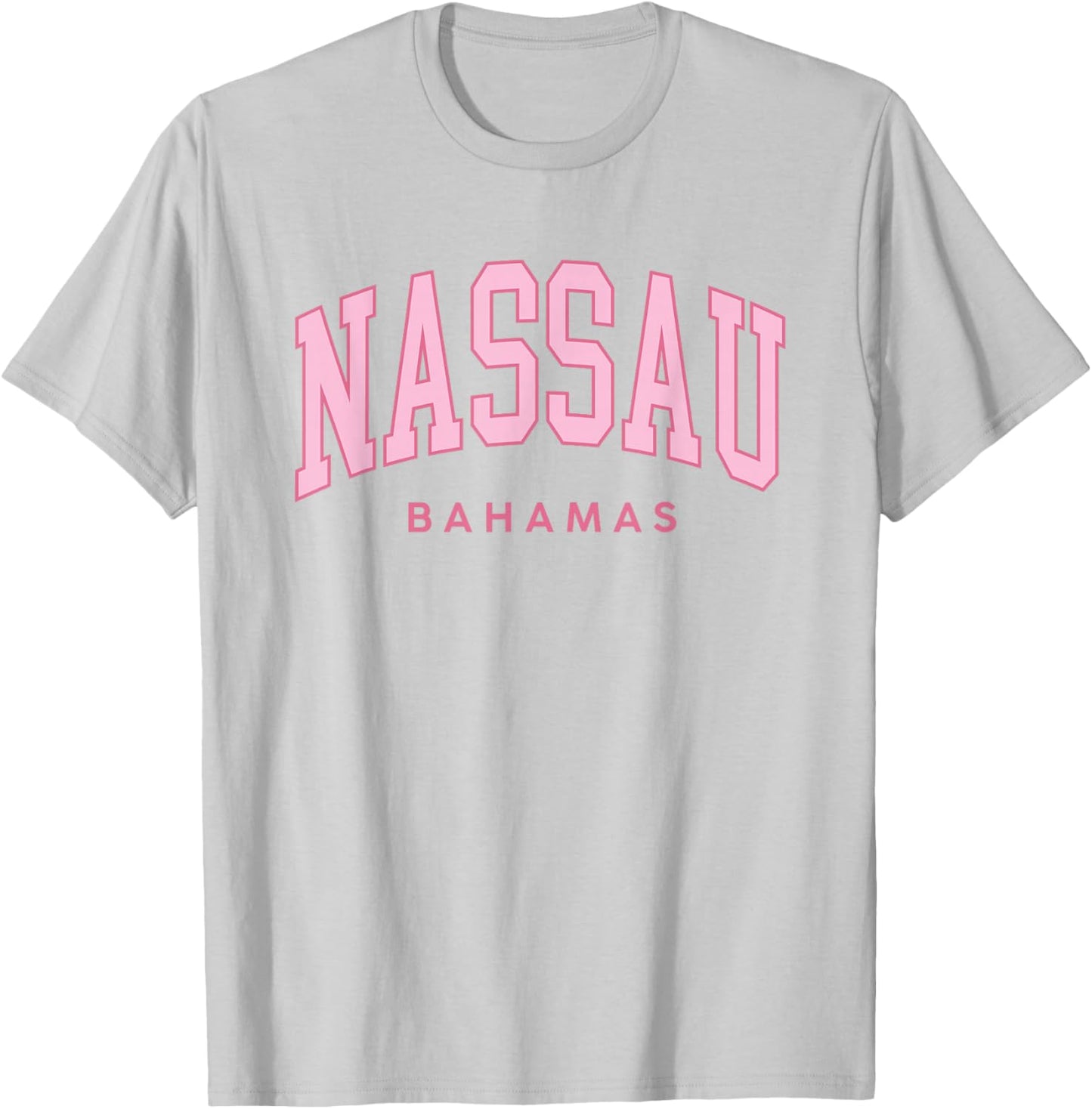 Nassau Bahamas Preppy Retro Throwback Pink Souvenir T-Shirt - T-Shirt | Ash
