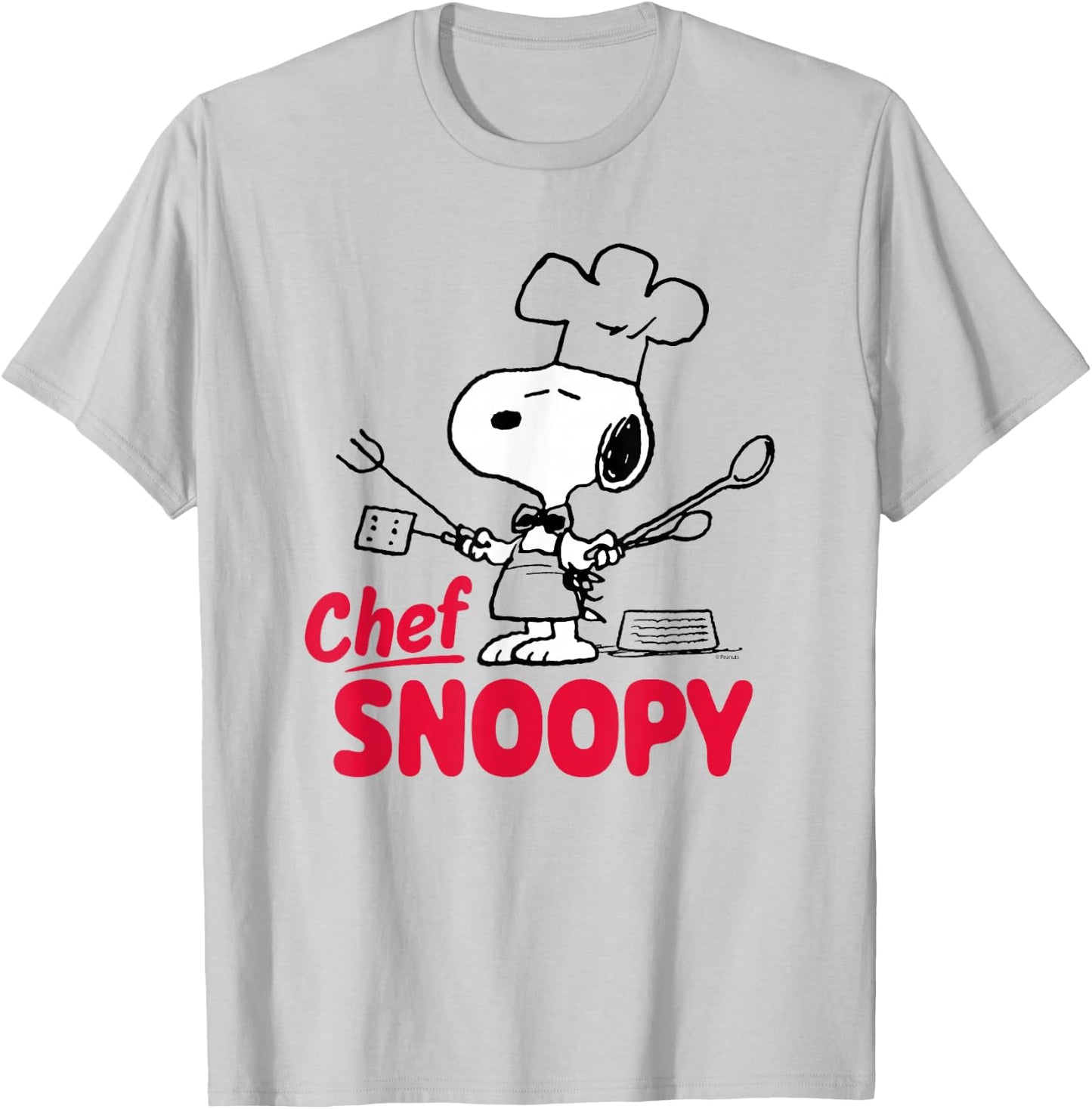 Peanuts - Chef Snoopy T-Shirt - T-Shirt | Ash