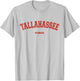 Tallahassee Florida FL Red Letter Graphic on Tallahassee T-Shirt - T-Shirt | Ash