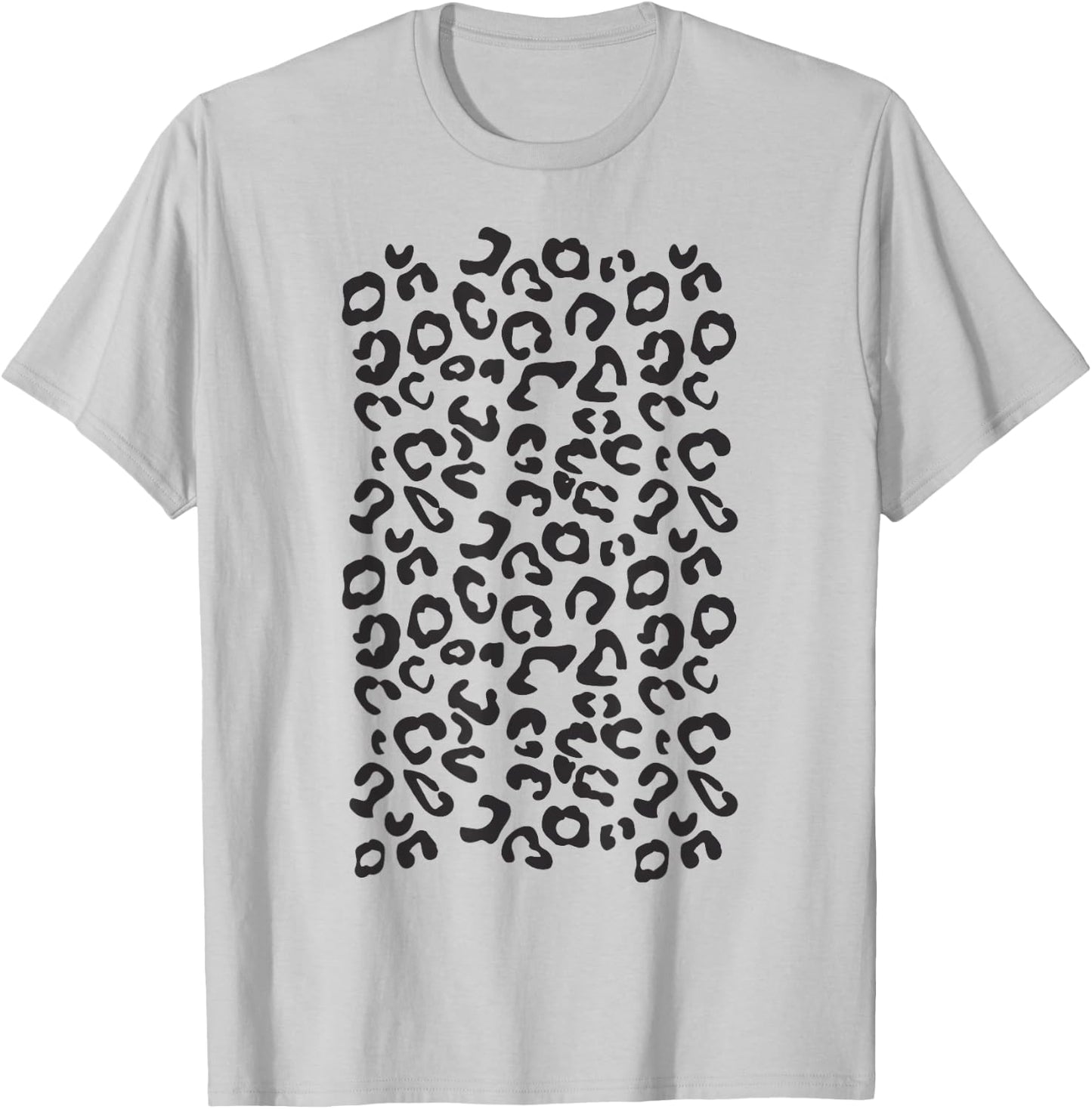 Funny Leopard Animal Print Black And White T-Shirt - T-Shirt | Ash