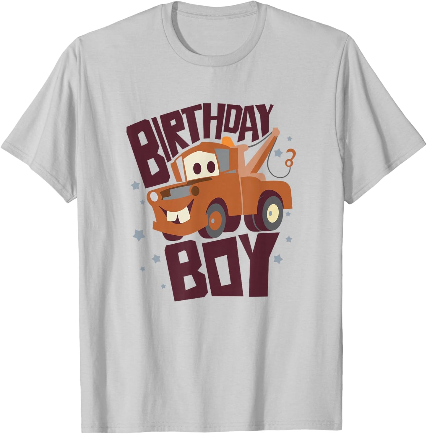 Disney Pixar Cars Birthday Boy Tow Mater Portrait T-Shirt - T-Shirt | Ash